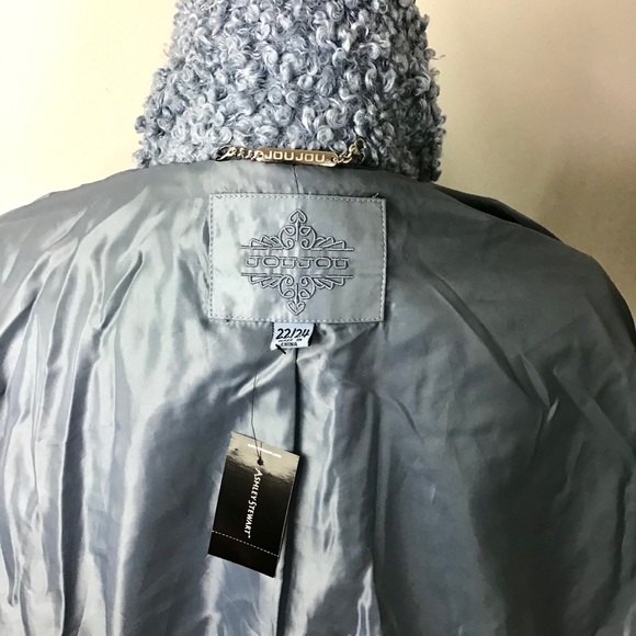 Ashley Stewart JOU JOU | Curly Sherpa Bomber Jacket - Picture 11 of 15